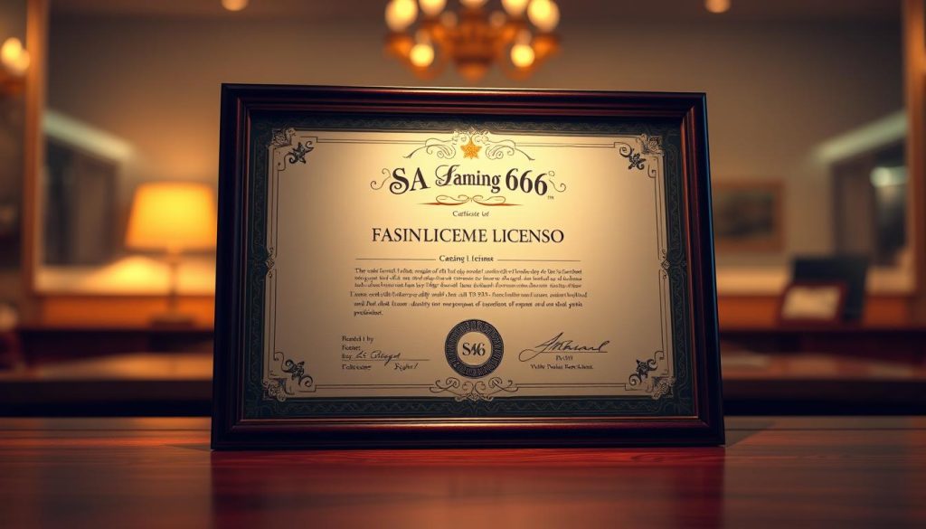 ใบอนุญาตคาสิโน SA Gaming 666